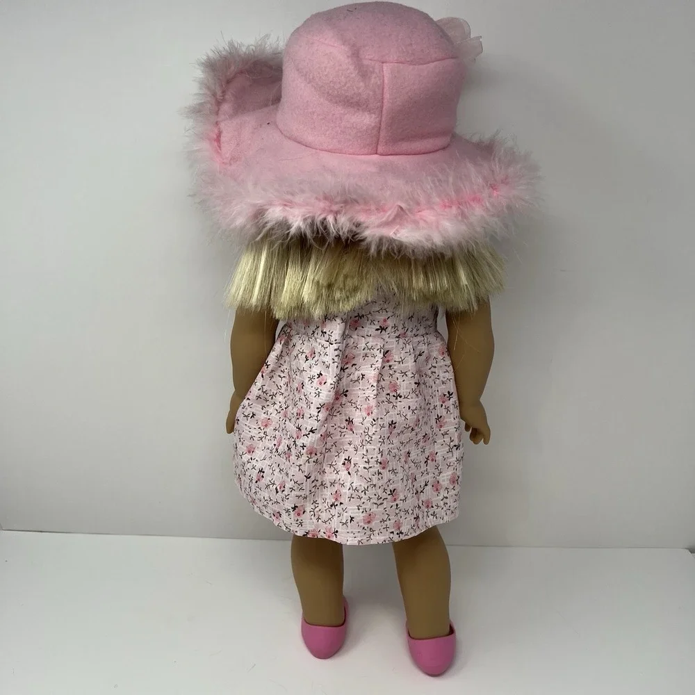 American Girl Doll Julie Albright 2014 Blonde‎ Hair Brown Eyes Pink Outfit 18